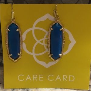 Kendra Scott Teal Agate Earrings